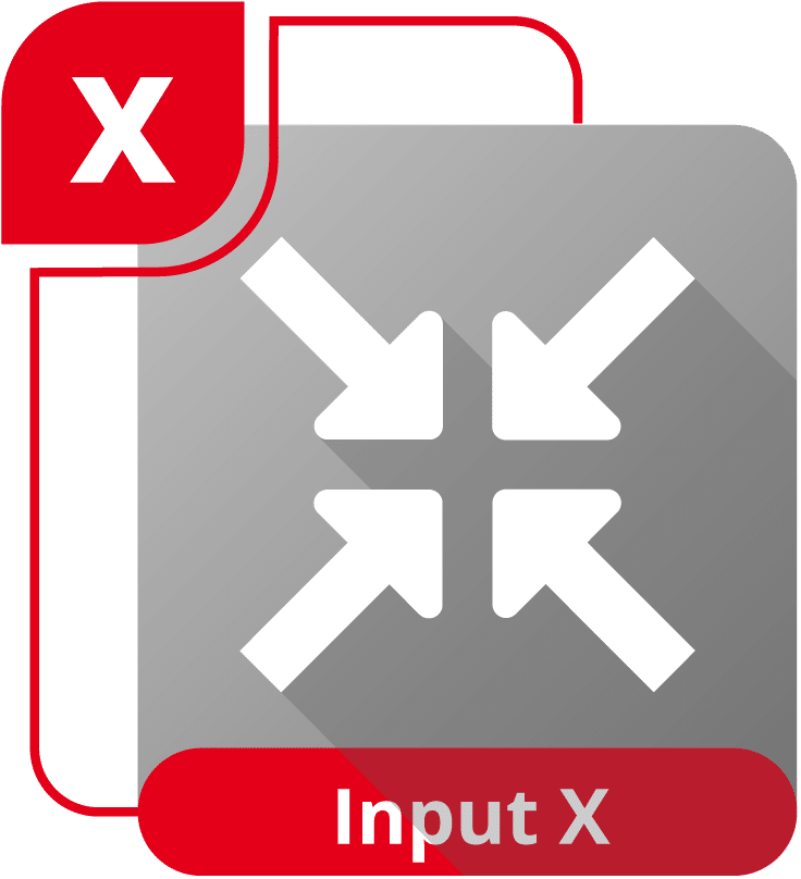 Product graphic: Input X